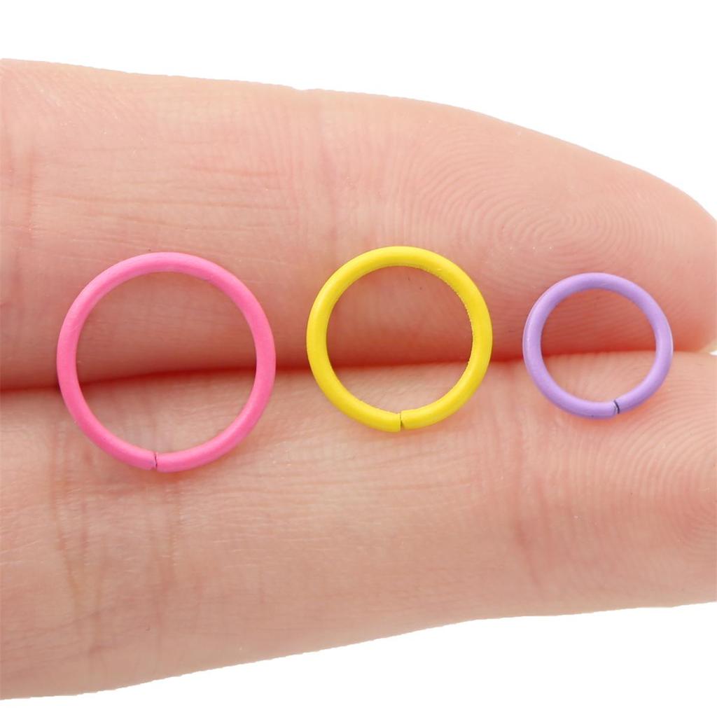 Круглые кольца для прыжков, красочные витые открытые разъёмные кольца, кольца для прыжков, соединитель для изготовления ювелирных изделий своими руками, поиск расходных материалов