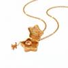 Enamel Craft Openable Pendant Necklace Eco-friendly Copper Enamel Dog Necklace  Teen Girls Jewelry