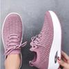 Весенняя модная дышащая сетчатая женская обувь на толстой подошве-клине, женская спортивная универсальная повседневная обувь для женщин