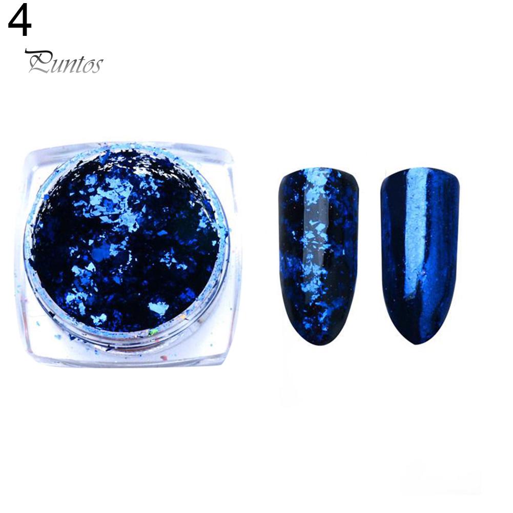 Puntos Nail Art Manicure Decor 0.2g Shiny Paillettes Foil Glitter Sequins Mirror Powder