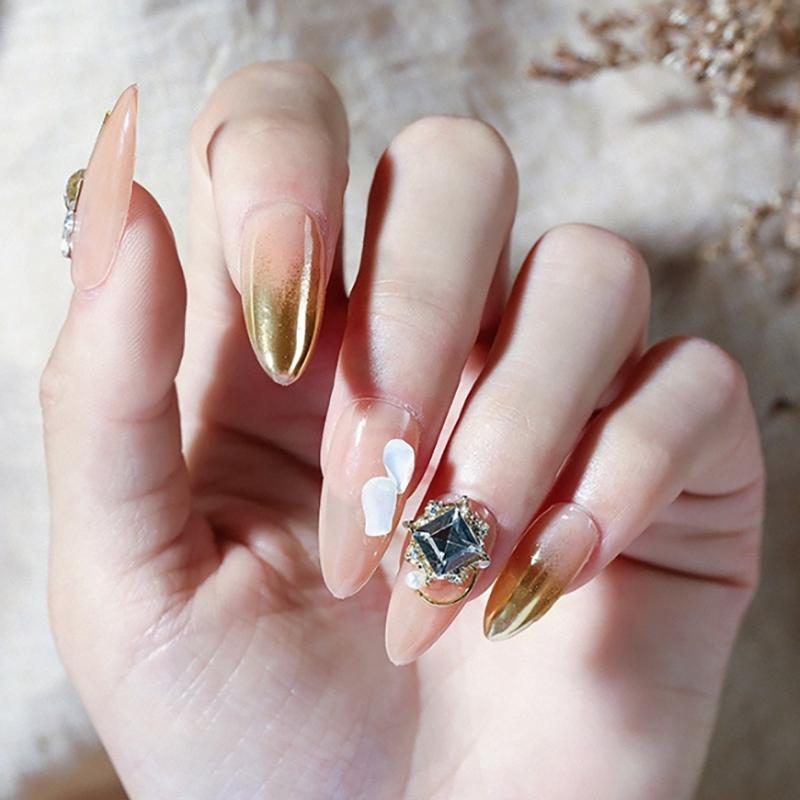 Ногти Аврора Жемчужный Серебряный Глиттерная Пыль Хром Лунный Серебряный Втираемая Пудра Ракушка Зеркальный Пигмент Материалы для Нейл-Арта Декор