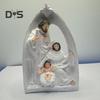 Holy Family Resin Figurine Nativity Advent Statue Joseph Virgin Mary Birth of Jesus Sculpture Home Office Desktop Decoration Ornament
