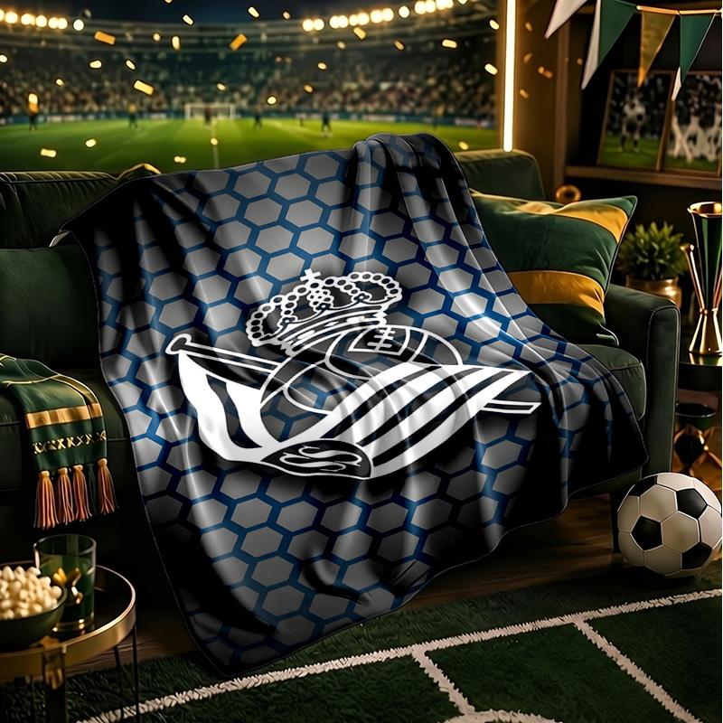Royal Football Emblem Blanket Lightweight Ideal Bedding Blanket Perfect for Travel, Camping, Living Rooms, Offices, Sofas, Fan Christmas gift