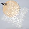 Decorative Table Covers for Weddings White Lace Doily, Elegant Retro Placemat, Embroidered Vintage Floral Doilies Tea Trays Mat, Rectangular
