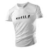 Four Seasons New Outdoor Casual Street Style 2d Bicycle Print Top Men'S T-Shirt Short Sleeve Loose Comfortable Quick Drying
