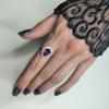 Серебряное кольцо с натуральным рубином 3.013ct, вес изделия 3,69 гр (2182429)