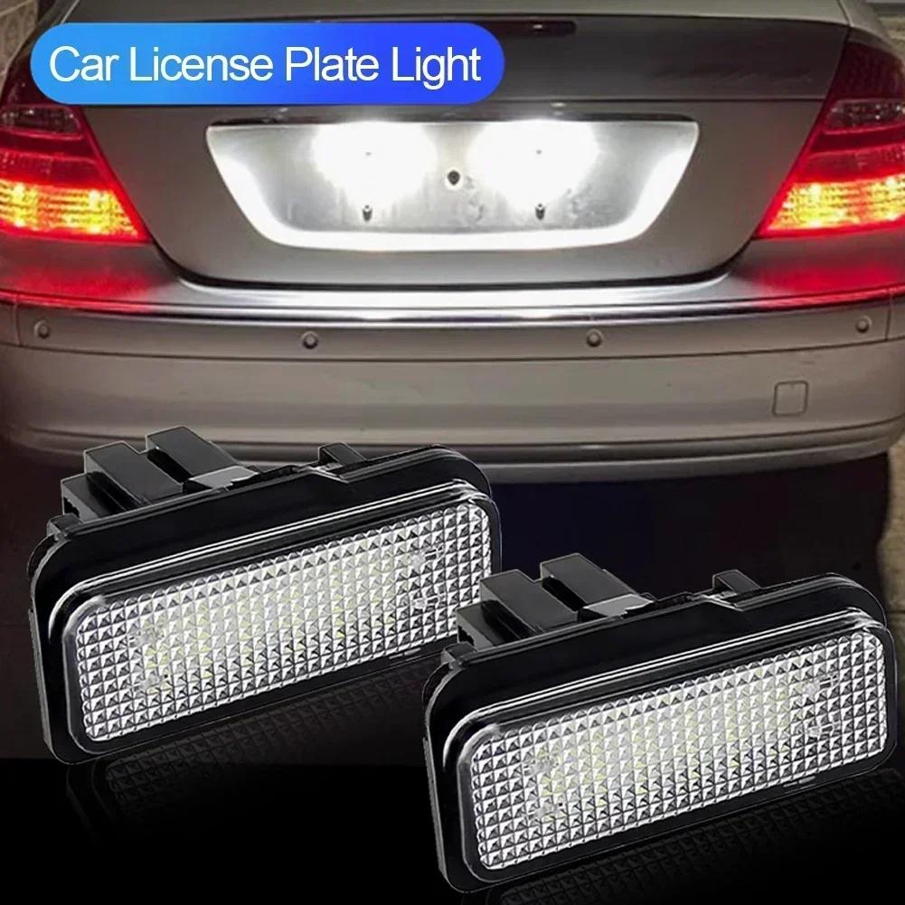 Для Mercedes Benz E-Class W211 S211 C-Class S203 CLS-Class W219 SLK-Class R171 1/2 шт. Автомобильный светодиодный фонарь подсветки номерного знака Canbus