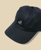 [go slow caravan] 342901 Light Canvas Logo BB Cap, Black, Free Size