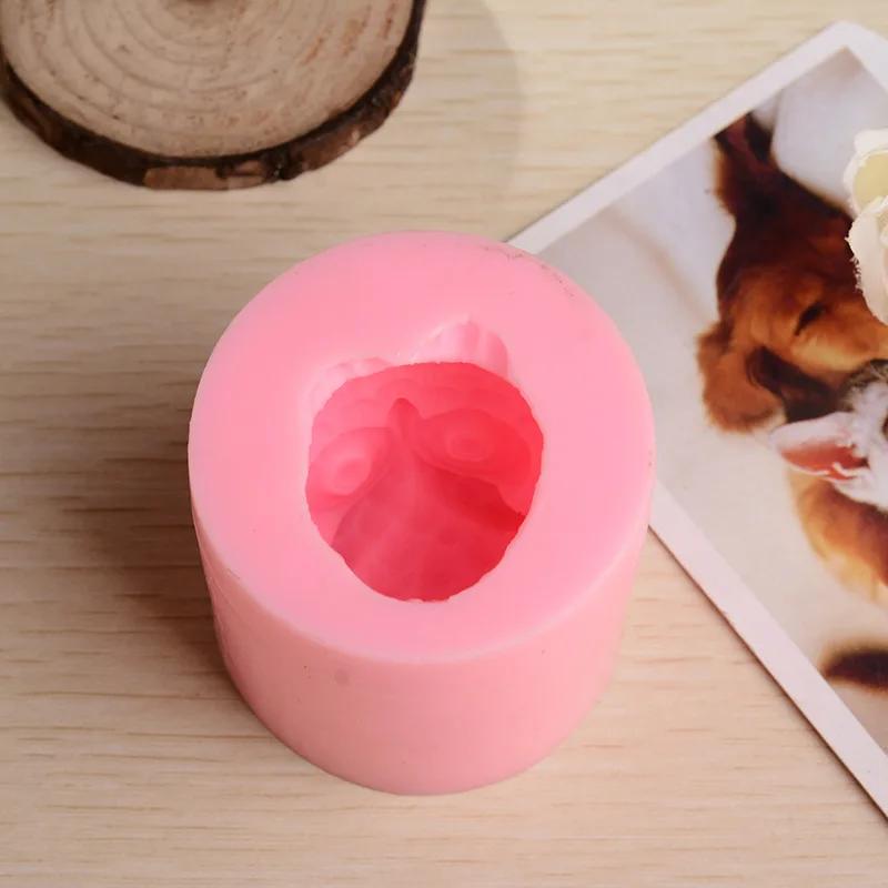 Креативная трехмерная силиконовая форма «сделай сам» в форме совы, пластырь для ароматерапии, форма для свечей