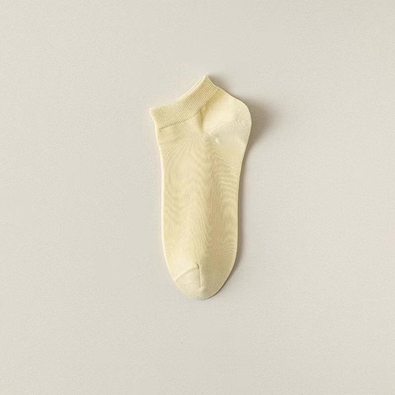 Весна и лето, четыре сезона, женские простые, модные и милые однотонные носки Morandi с низкой посадкой и удобными носками