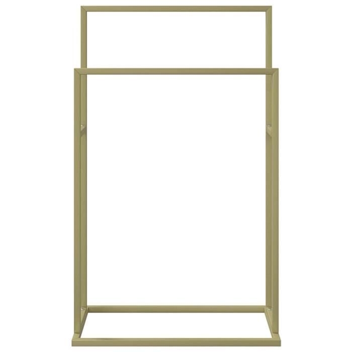 VidaXL Freestanding Towel Rack Gold 48x24x78.5 Cm Iron 343089