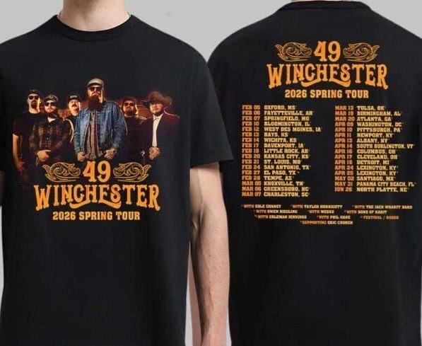49 Winchester 2026 Tour T-Shirt North America City Dates T-Shirt shirt