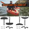 2pcs Kayak Carry Pull Handle with Cord Pad Eyes Screws for Canoe Boat