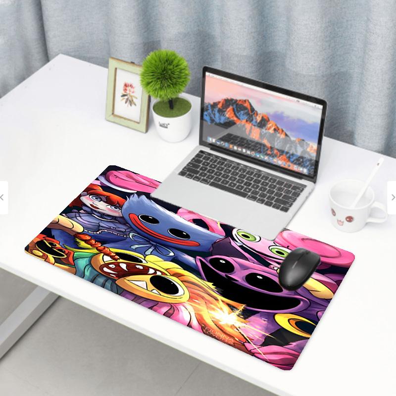 Huggy Wuggy Print Mouse Pad, Anti‑Slip Desktop keyboard Mat, for PC Laptop Gaming Working Daily Use, Cool Festival Surprise Gift