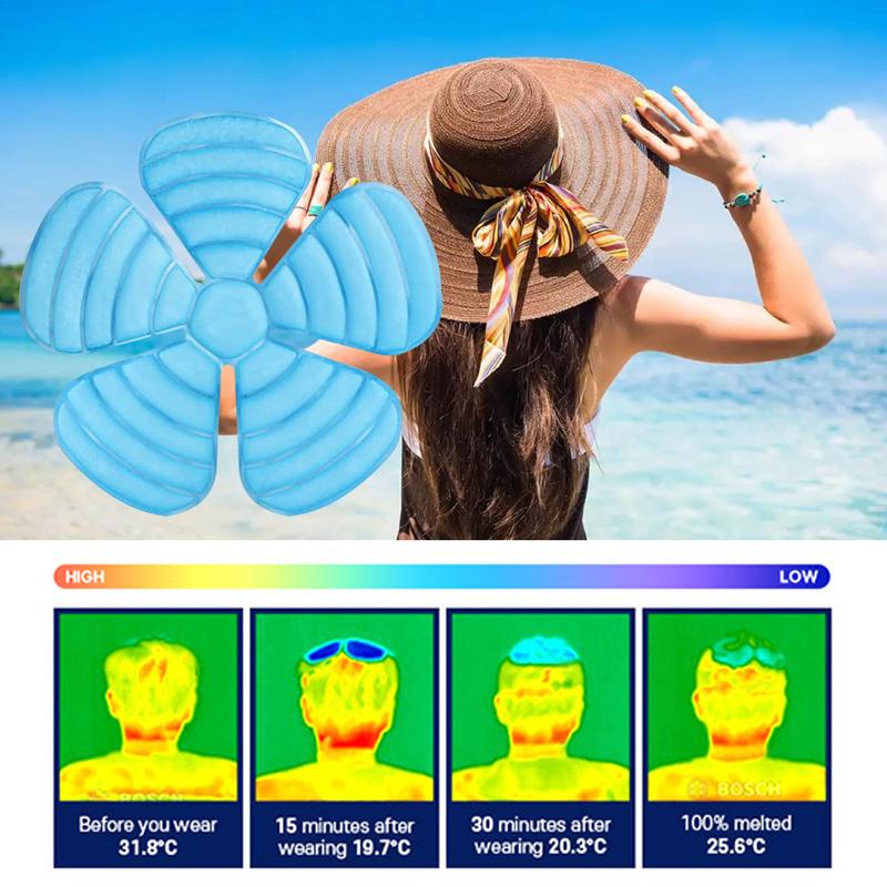 Охлаждающий коврик для каски, летний охлаждающий коврик для льда, многофункциональный коврик для льда для спорта, активного отдыха, рыбалки, верховой езды