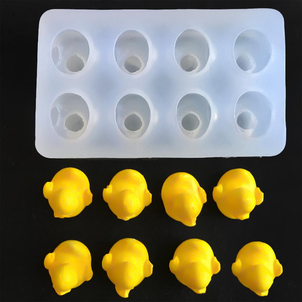 Little Yellow Duck Candle Molds Casting Molds Lovely Cartoon Animal Silicone Mould Ornament Molds Epoxy Resin Molds