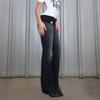 Джинсы Bootcut Y2k Женские Винтажные Сексуальные Низкая Талия Пэчворк Стирка Джинсы Дерзкая Девушка Синие Узкие Подчеркивающие Фигуру Джинсы Уличная Одежда
