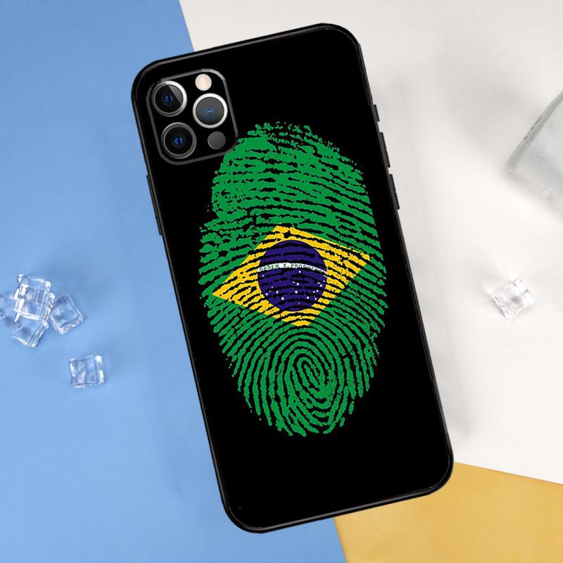 Бразилия Бразильский флаг Чехол для телефона Для iPhone 16 15 13 11 12 14 Pro Max Mini X XR XS Max Plus Мягкий чехол