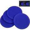 Wisdompro Car Coasters, 4 Pack 3 Inch Diameter Car Cup Coaster, Black | Dustproof PVC Car Cup Holder Insert Coaster, Anti Slip Universal Vehicle