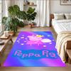 Peppa Pig Print Crystal Velvet Plush Rug Anti?Slip Wear?Resistant Floor Carpet For Indoor Household Home Decoration