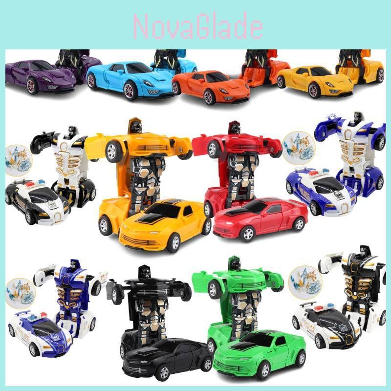Educational 2in1 Deformation Car Toy No Battery Needed