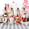 New Kitchen Wine Bottle Set Christmas Day Decoration Santa Claus Snowman, Elk Deer, Hemp, Red Wine Bottle Bag
