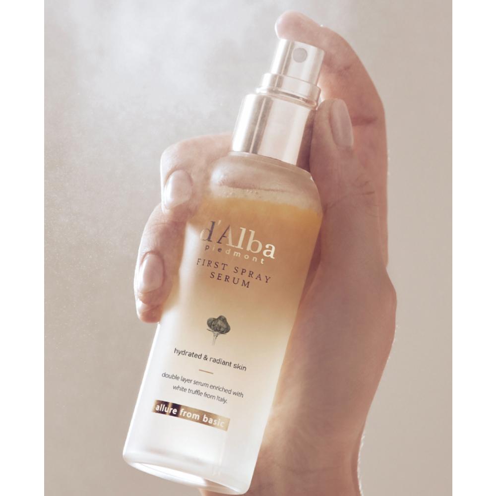 2 d'Alba White Truffle First Spray Serum + 5 Mild Skin Balancing Vegan Cleanser