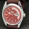 VINTAGE REFURBISHED SEIKO 5 AUTOMATIC 6309A JAPAN MENS RED DIAL WATCH a440747-4 Sk-a440747