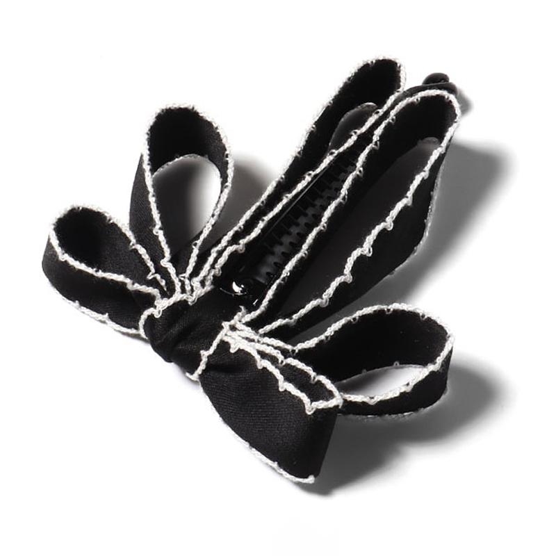 Бантик Заколка-банан для женщин девочек Сладкая высокая прическа конский хвост Фиксирующая заколка для волос Элегантная шпилька Головной убор Простые аксессуары для волос