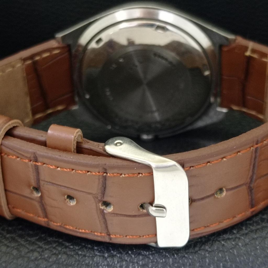 Seiko 5 AUTOMATIC 6309A VINTAGE JAPAN MENS ARABIC RED COLOR DIAL WATCH A701419-5 R206b-a701419