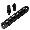 Musiclily Pro 10.4mm Pitch Roller Saddle Tune-O-Matic Bridge for LP, Epiphone, and Les Paul SG Electric Guitars, Black
