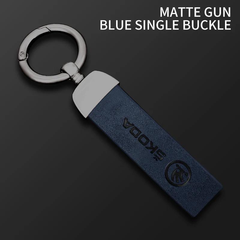 Car Sticker Car Logo Keychain Key Ring Chain Pendant Gifts For Skoda Octavia Rapid Fabia Superb Kodiaq Scala Karoq Kamiq Styling