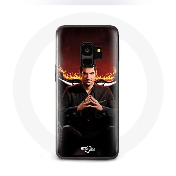 Чехол - MANIACASE - Samsung Galaxy S9 - Люцифер Морнингстар - Мягкий - Черный