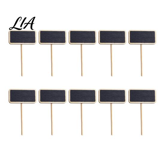 Mini Chalkboard Signs with Clips 10PCS Blackboard Clips/Signs Wooden Stands, Reusable Small Tags for Gifts Signs, Log Style Display Clip Florist Shop