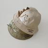 Cute Dinosaur Baby Bucket Hat Summer Thin Cotton Infant Boy Girl Sun Hats Letter Embroidery Toddler Fisherman Cap
