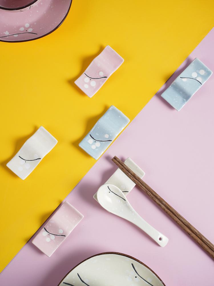 Японская керамическая подставка для палочек и ложек для дома и ресторана