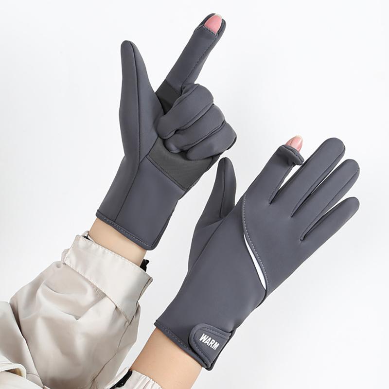 Зимние перчатки для мужчин и женщин, теплые перчатки для сенсорного экрана, водонепроницаемые, для пешего туризма, катания на лыжах, рыбалки, велоспорта, сноуборда, нескользящие перчатки