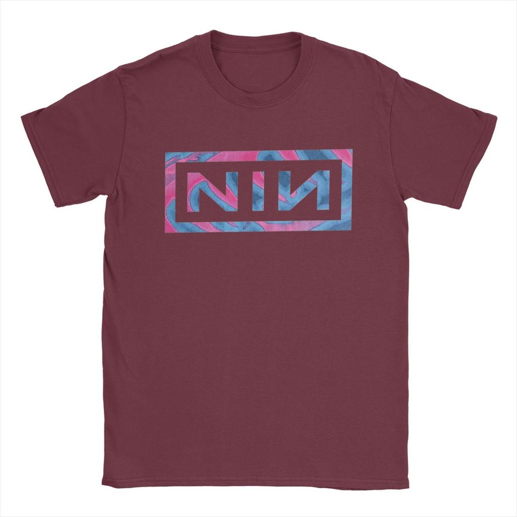 Nine Inch Nails NIN Men T Shirt Funny Tee Shirt Short Sleeve Round Collar T-Shirt Pure Cotton Gift Idea Clothes