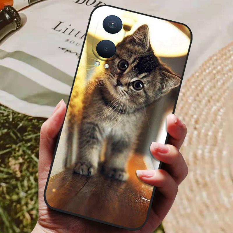 Для чехла OnePlus Nord CE4 Lite Роскошный силиконовый ТПУ Мягкий чехол для телефона для OnePlus Nord CE 4 Lite Ударопрочный чехол-накладка Милый кот