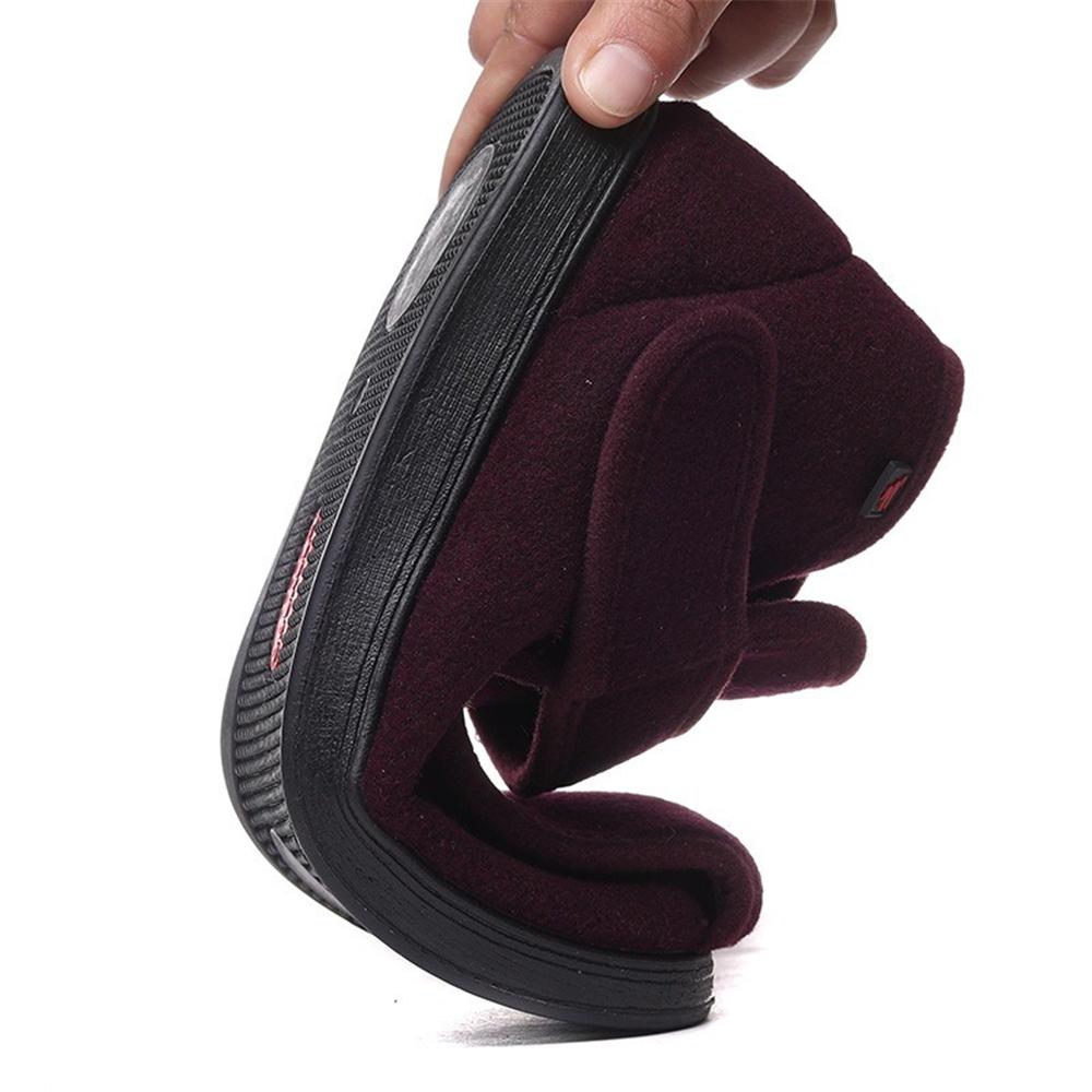 Домашняя обувь для диабетиков, коррекция стопы, утолщенная, широкая, удобная, для боли в пятке, регулируемая, легко надеваемая и снимаемая обувь для женщин и мужчин