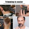 HEINA Набор для ухода за мужчиной 4 в 1 Машинка для стрижки волос Триммер для бороды ЖК-дисплей USB-перезаряжаемый Триммер для носа Бритва с T-образным лезвием Подарок для папы