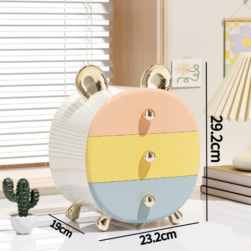 Cute Multi-Layer Drawer Desktop Organizer for Girls: Dormitory Makeup & Hair Accessory Storage Box Organizer for Hair Clips, Cosmetics Hairpieces