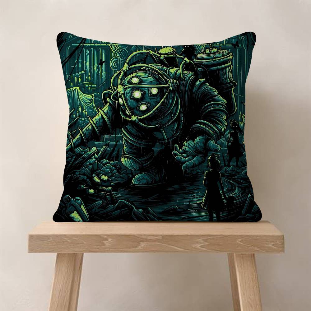 Чехол для подушки PC BioShock Чехол для подушки-плед в машину Чехол для подушки на диван Автомобильный Рождественский подарок