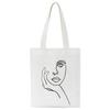 2022 Ea Ulzzang Abstract Bouquet Female Shopping Canvas Tote Casual Large-capacity Women Bag Harajuku Ins Chic Shoulder Bags
