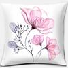 Pink Series Printed Pillowcase Home Decor Car Sofa Cushion Cover