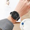 Large Dial Imitation Needle Watch for Men Casual Waterproof Silicone Strap Quartz Watches Women Watch