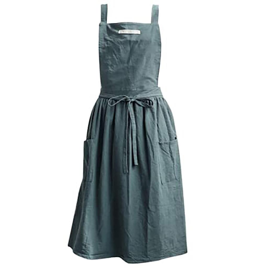 Мягкий хлопковый кухонный фартук с крестообразной спинкой для приготовления пищи, общественного питания, коммерческого ресторана, размер может быть настроен