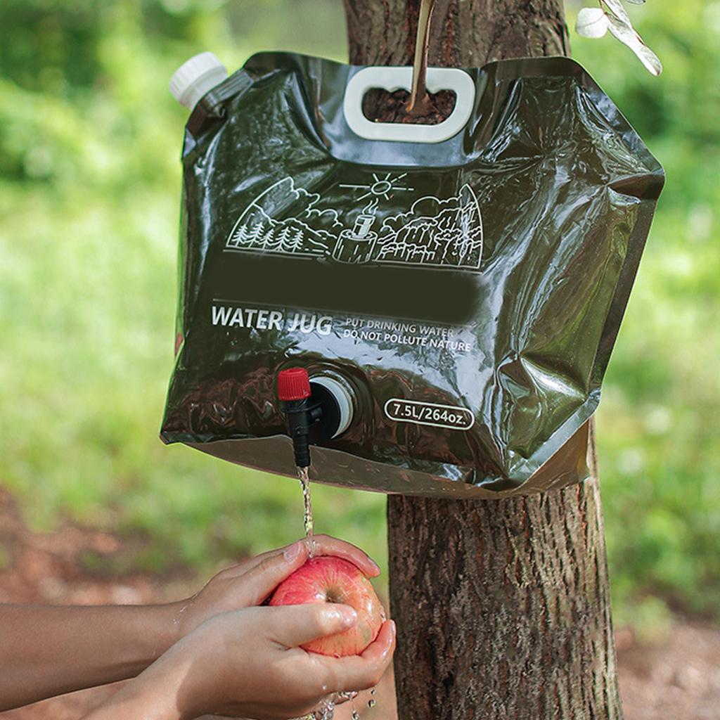 Портативная сумка для воды с краном, складное ведро, контейнер для питьевой воды, герметичный чехол, переноски для хранения воды