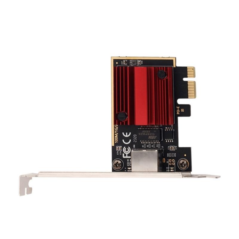 2.5GB PCIe Networking Card RTL8125 Chip 2.5G Ethernet Interfaces Wlan Adapter Wake On LAN 10/100/1000/2500Mbps