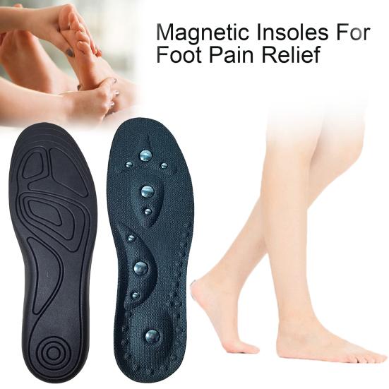 1 пара магнитных стелек, гелевые акупрессурные вставки для стоп с магнитами, ортопедическая арка